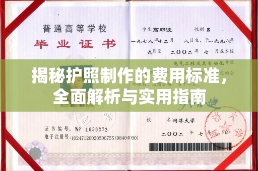 鄂州揭秘护照制作的费用标准，全面解析与实用指南
