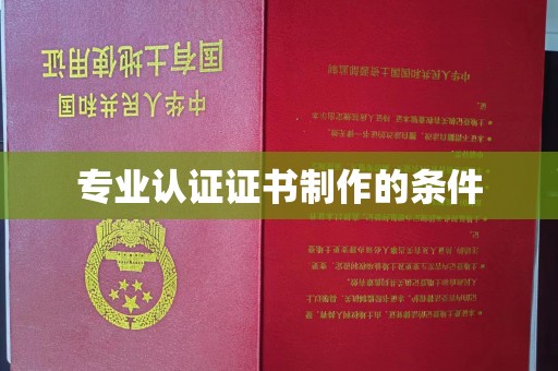 鄂州专业认证证书制作的条件