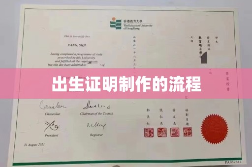 鄂州出生证明制作的流程