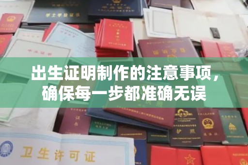 鄂州出生证明制作的注意事项，确保每一步都准确无误