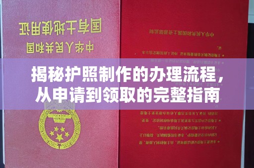 鄂州揭秘护照制作的办理流程，从申请到领取的完整指南