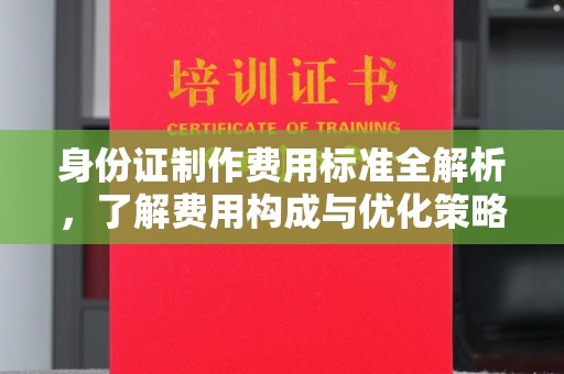 鄂州身份证制作费用标准全解析，了解费用构成与优化策略