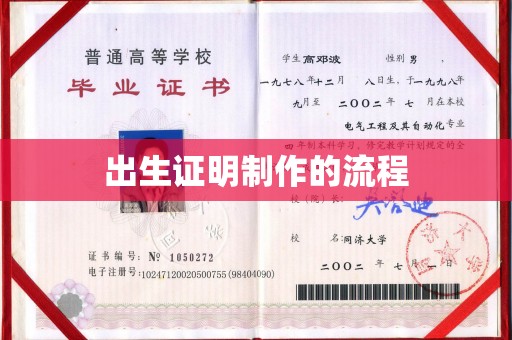 鄂州出生证明制作的流程